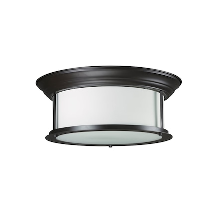 Z-Lite Sonna 3 Light Ceiling, Bronze & Matte Opal 2004F16-BRZ